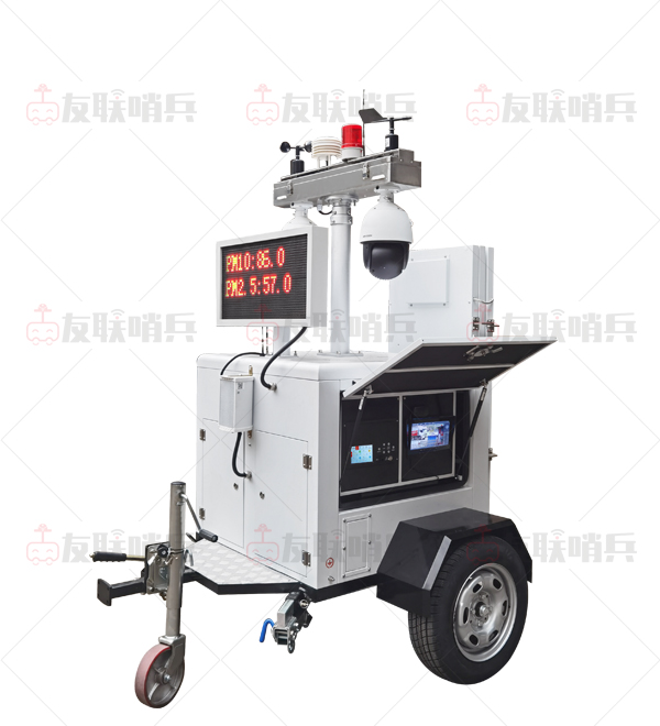 工地?fù)P塵氣象監(jiān)測(cè)太陽(yáng)能移動(dòng)監(jiān)控車(chē)