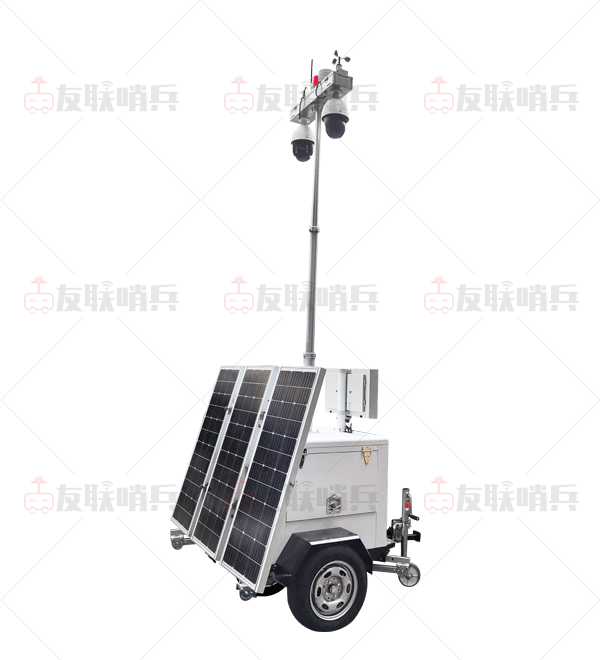 工地?fù)P塵氣象監(jiān)測(cè)太陽(yáng)能移動(dòng)監(jiān)控車(chē)